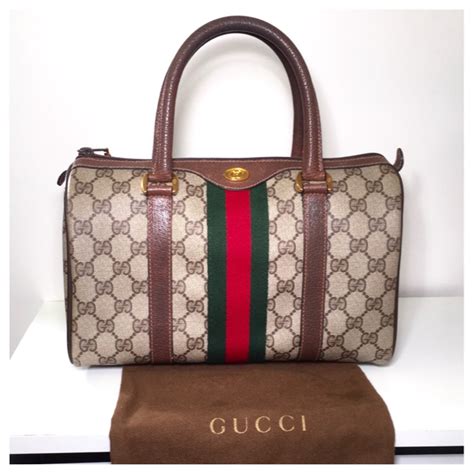 leather gucci label vintage|Gucci old collection handbags.